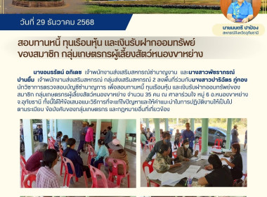 สอบทานหนี้ ทุนเรือนหุ้น และเงินรับฝากออมทรัพย์ของสมาชิก ... พารามิเตอร์รูปภาพ 1